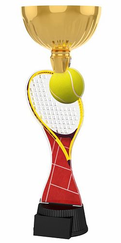 Akrylátová trofej s kalichem - tenis