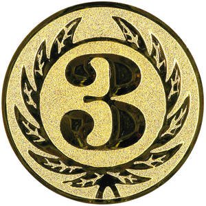 Emblém s číslem 3